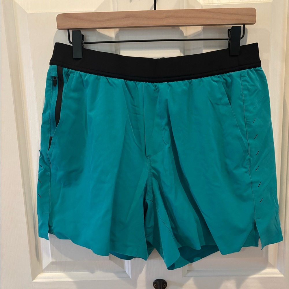 Men's Turquoise Athletic Shorts